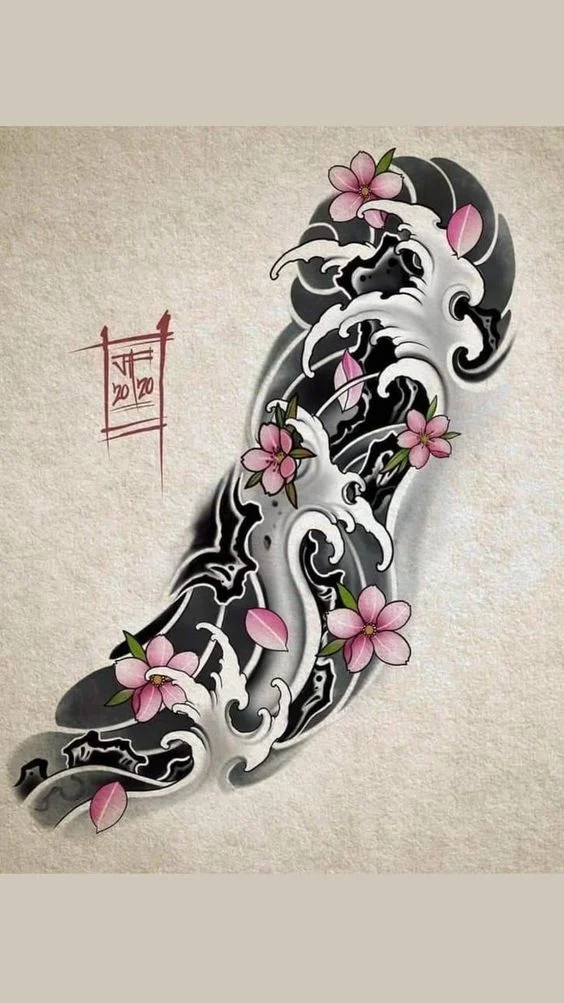 Irezumi dragon tattoo design on Craiyon