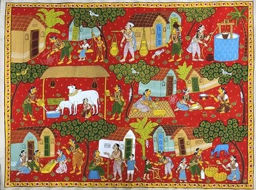  Cheriyal Scroll Painting: A Vibrant Tradition of Telangana’s Storytelling